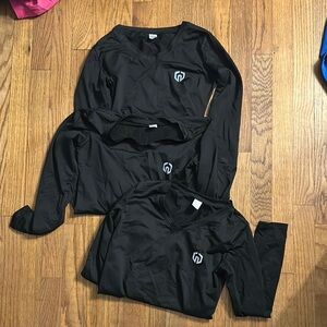 Black Long Sleeve Shirts with Logo